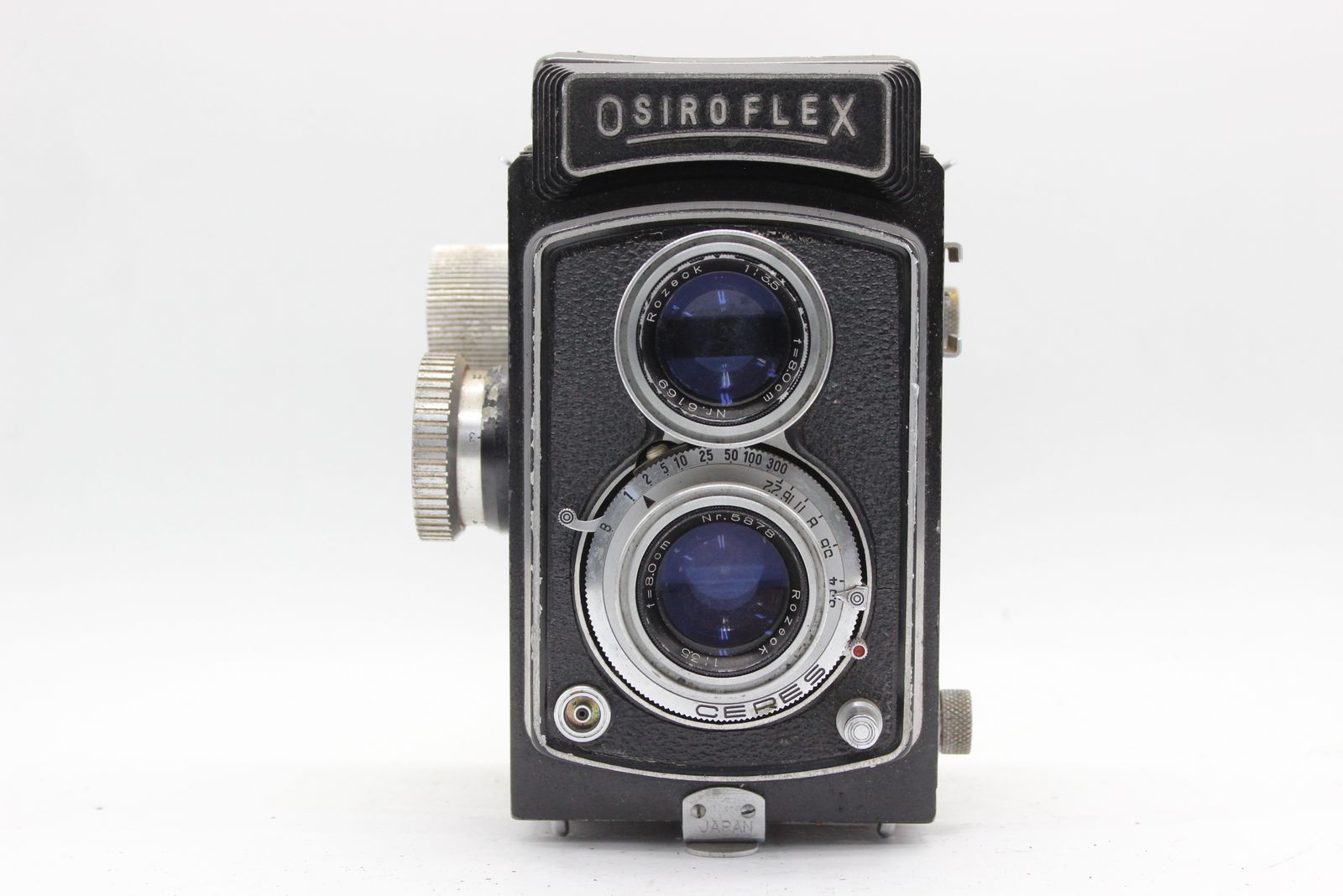 訳あり品】 OSIROFLEX Rozeck 8cm F3.5 二眼カメラ s2495 - ハリア