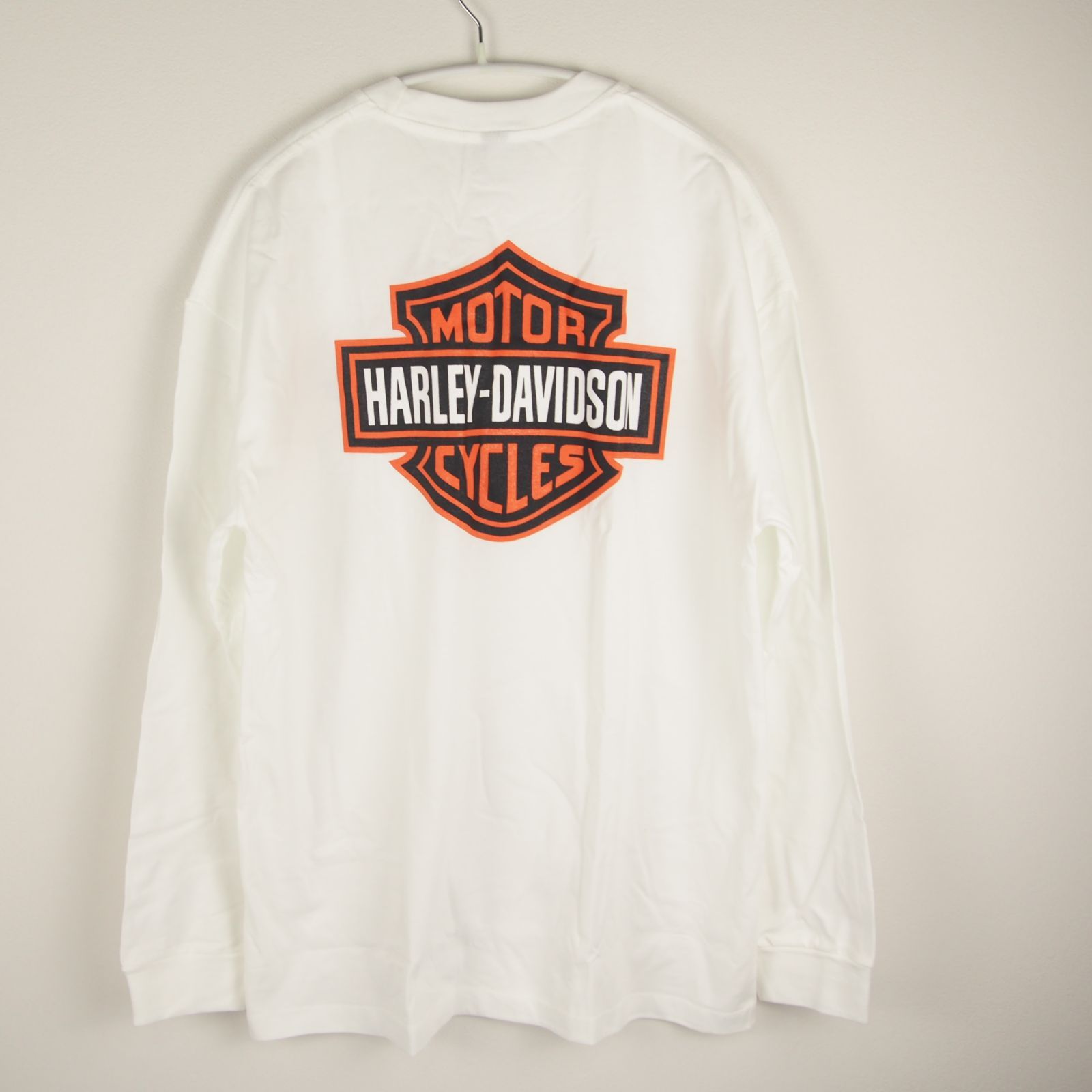 ハーレーダビッドソン バックプリント ロゴ 長袖 Tシャツ ロンティ USA 