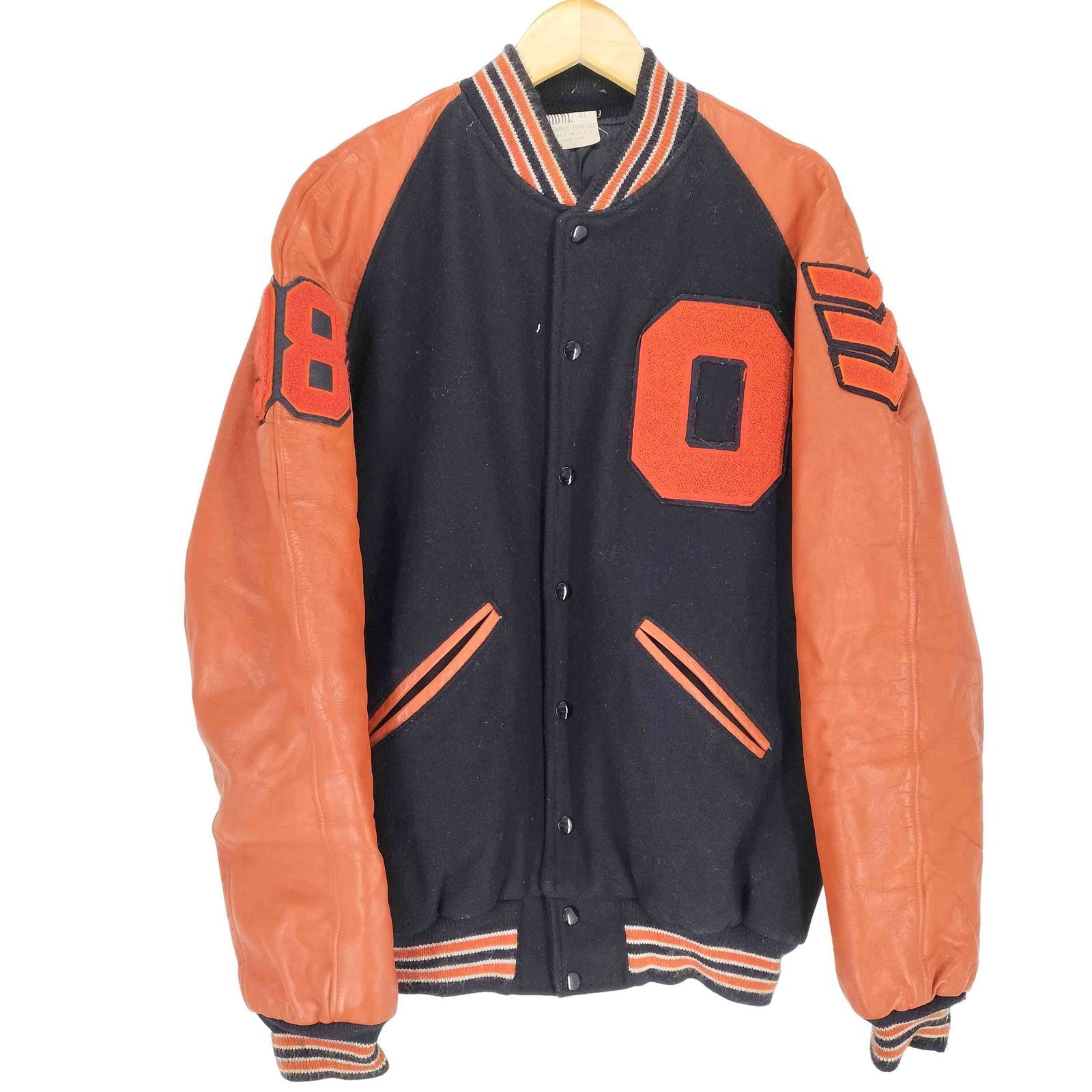 hallci スタジャン HOLLOWAY レザー/メルトン スタジャン 34色展開 ［VARSITY