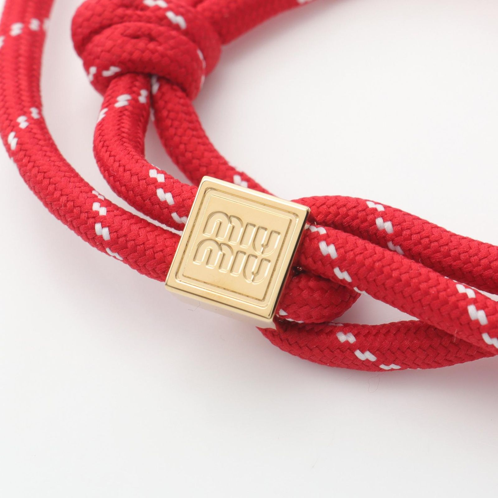 miumiu コードブレスレット ミュウ ミュウ Miu Miu ブレスレット コード 5IB5383L74F0011 レッド