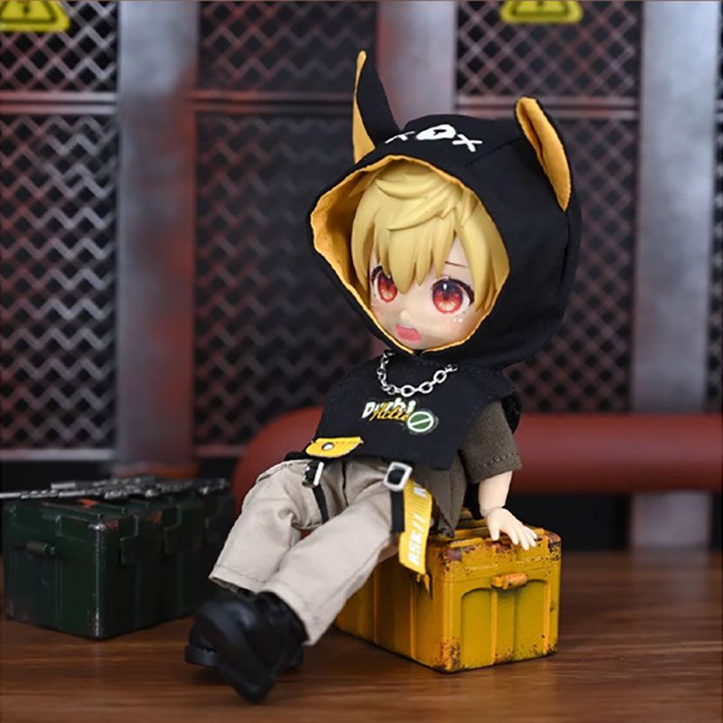 オビツ11 ドール服 サイバーパンク風セット パーカー、トップス