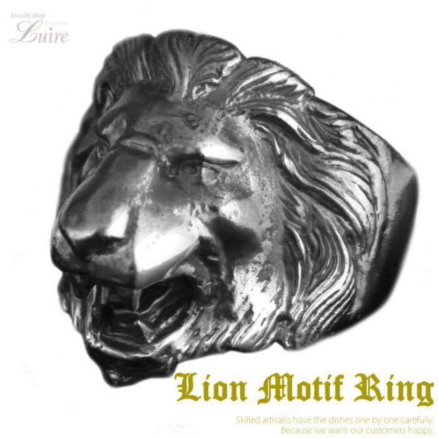 ライオン リング メンズ メンズジュエリー リアル らいおん lion