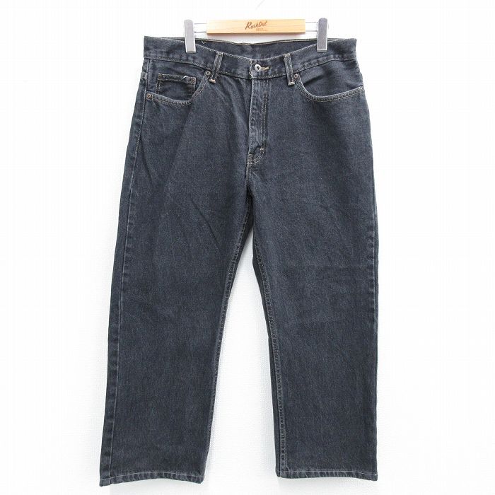 レトロ ジーンズ ボトムス ブラックデニム 楽天市場】正規品【 Chikashitsu + wide fit black denim pants