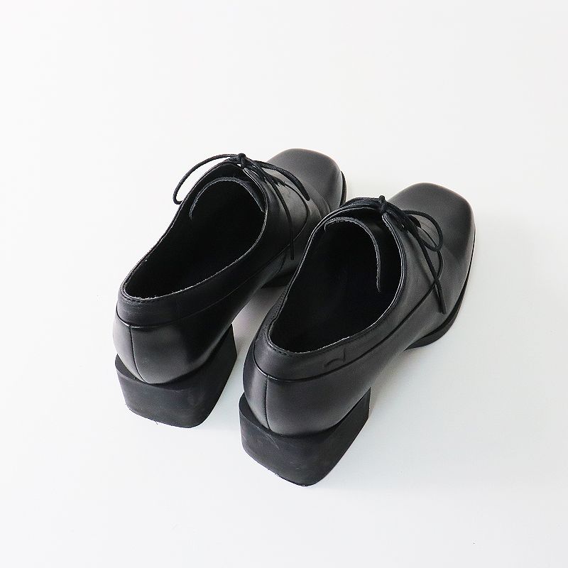 CAMPER 黒 レザー レースアップシューズ カンペール CAMPER CAMPER レザーシューズ Twins ツインズ