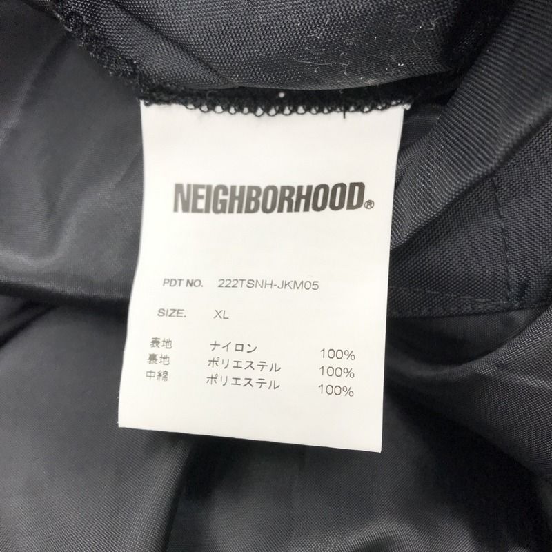 極美品NEIGHBORHOOD Down JK 222TSNH-JKM10 NEIGHBORHOOD ネイバーフッド 22AW 222TSNH-JKM11 DOWN VEST . PE ロゴ