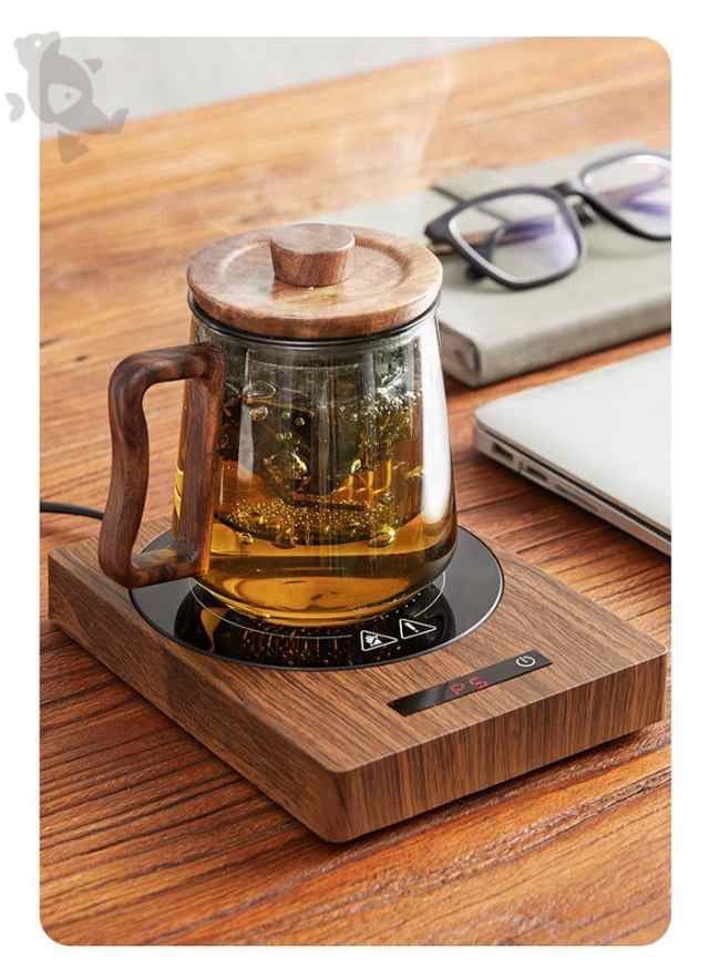 カップウォーマー カップヒーター 電気酒燗器 お茶を沸かす コーヒーカップウォーマー 卓上保温器 保温コスター 重力センサー付き