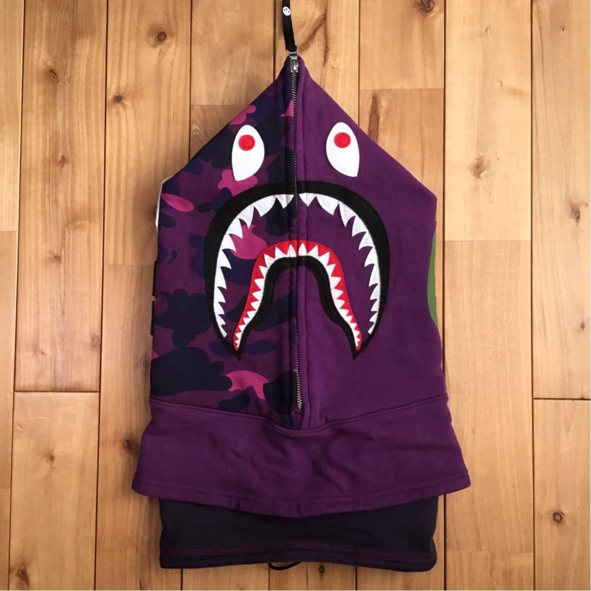 シャークパーカー マスク ネックウォーマー BAPE shark ベイプ ape