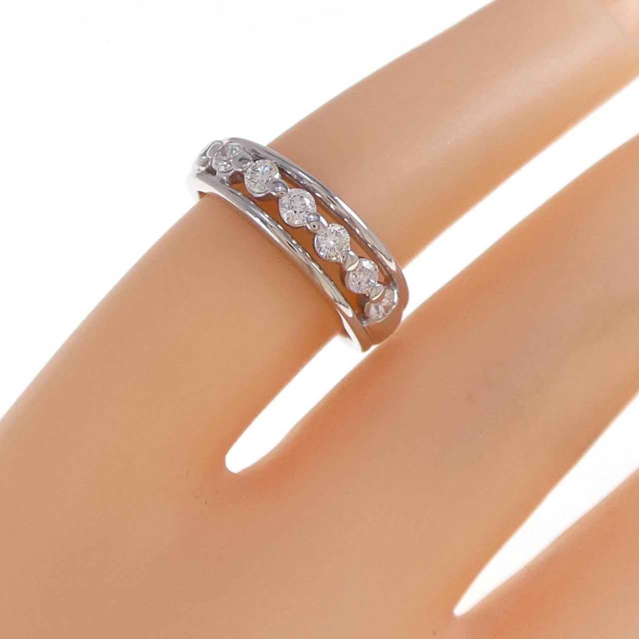 ピンキーリング　ダイヤモンド　Pt900 PT900 ダイヤモンド ピンキーリング 0.30CT - メルカリ