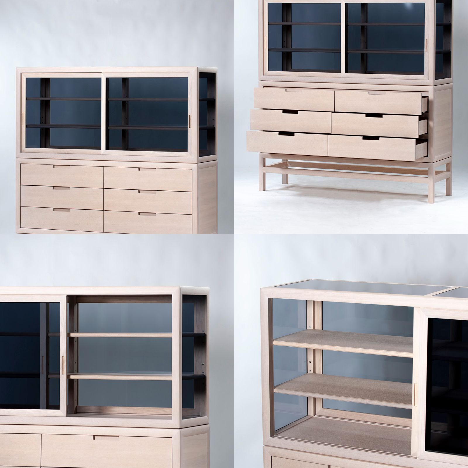 キャビネット タイムアンドスタイル Time&Style edition Silent Drawer Cabinet w160 オーク材 スノーホワイト 日本製 リビング収納 キッチン収納 収納家具 ナチュラルモダン 北欧モダン 定価170万◆配送エリア限定◆