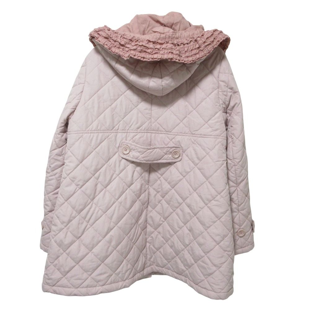 PINK HOUSE ピンクハウス レース キルティングコート ピンク レディース 古着