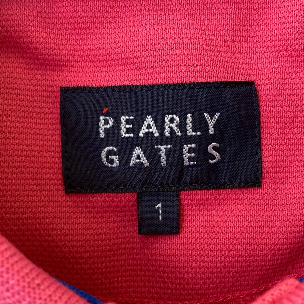 サイズ:1 PEARLY GATES パーリーゲイツ ロゴワッペン 半袖 サイズ:1 PEARLY GATES パーリーゲイツ ロゴワッペン 半袖