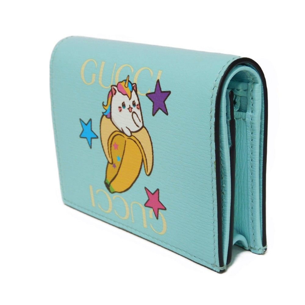 GUCCI グッチ ばなにゃ コンパクト ウォレット バナナ ユニコーン 