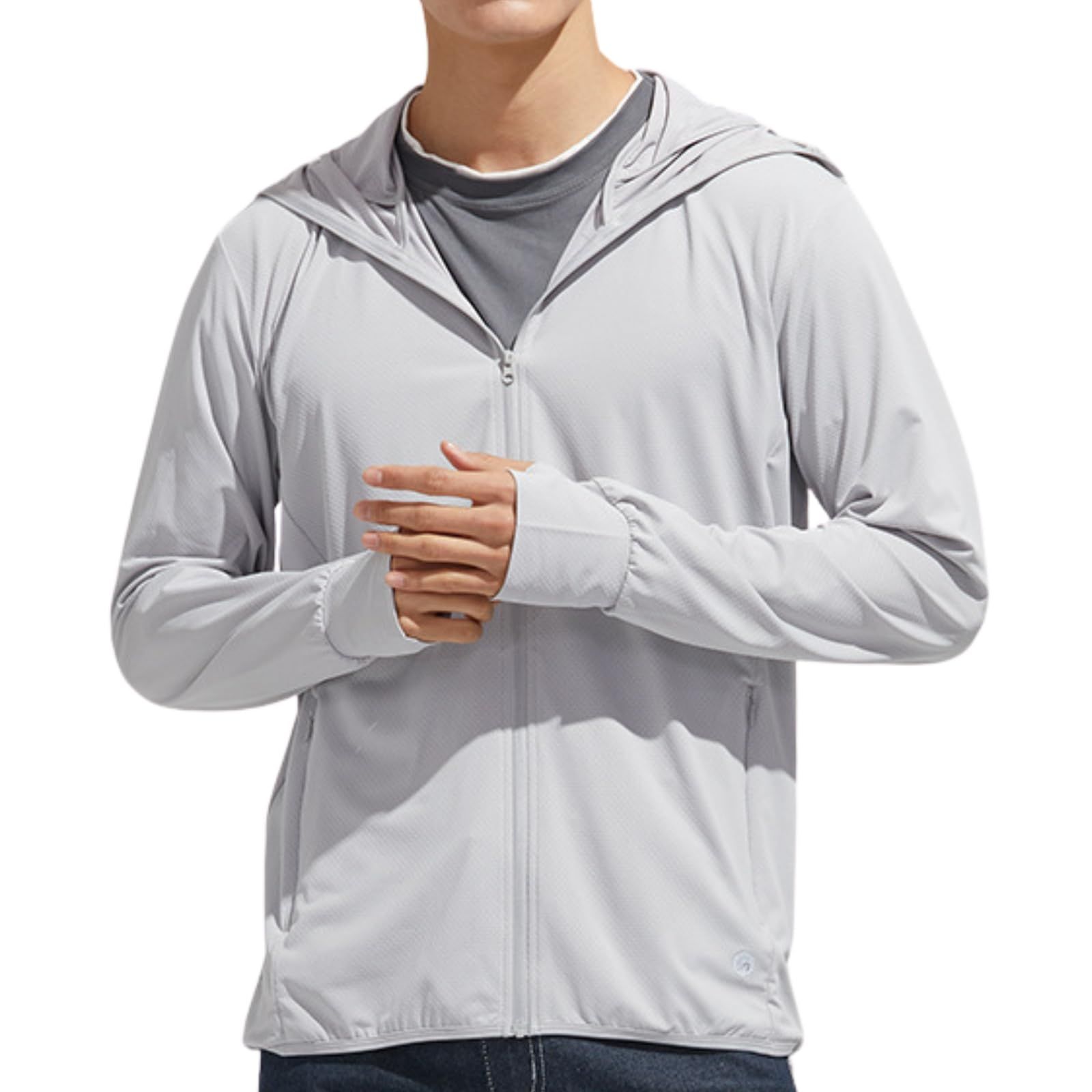 Azul Mar ラッシュガード メンズ 軽量 薄手 接触冷感 パーカー 長袖 大きいサイズ 速乾 UPF 50 UVカット 日焼け対策 夏 ストレッチ生地 アウトドア 水着