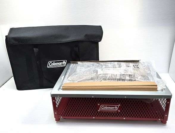 【中古未使用品】 コールマン Coleman クールステージ2Wayグリル レッド グリルキャリーケースプロ セット ○YR-17563○ 中古未使用品】 コールマン Coleman クールステージ2Wayグリル