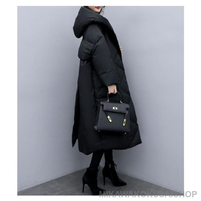 ダウンジャケット デイリー ロングダウンコート モード系 ロングコート