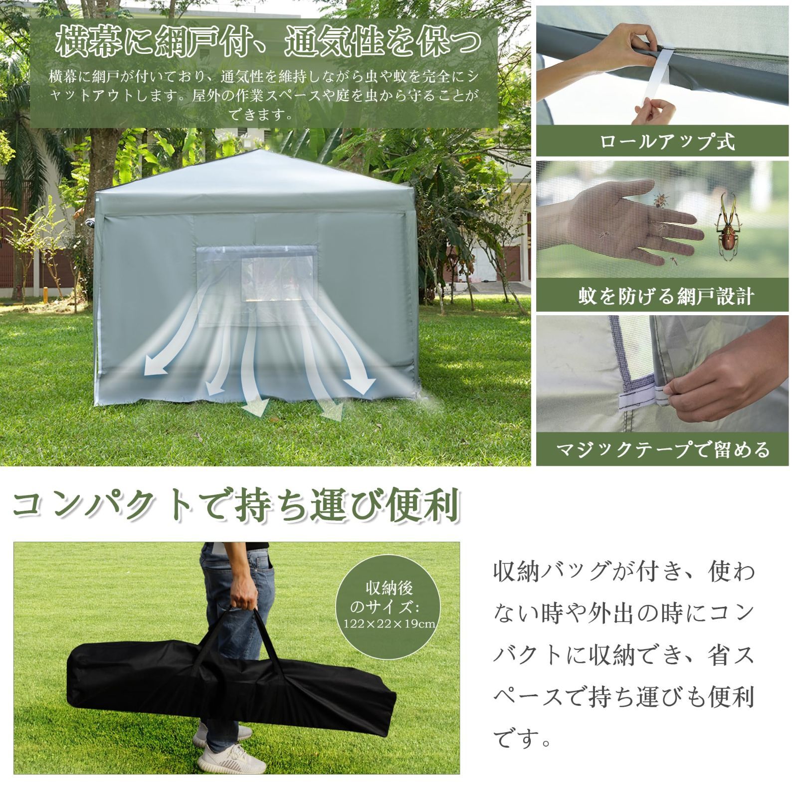 日除けコーティング キャンプ