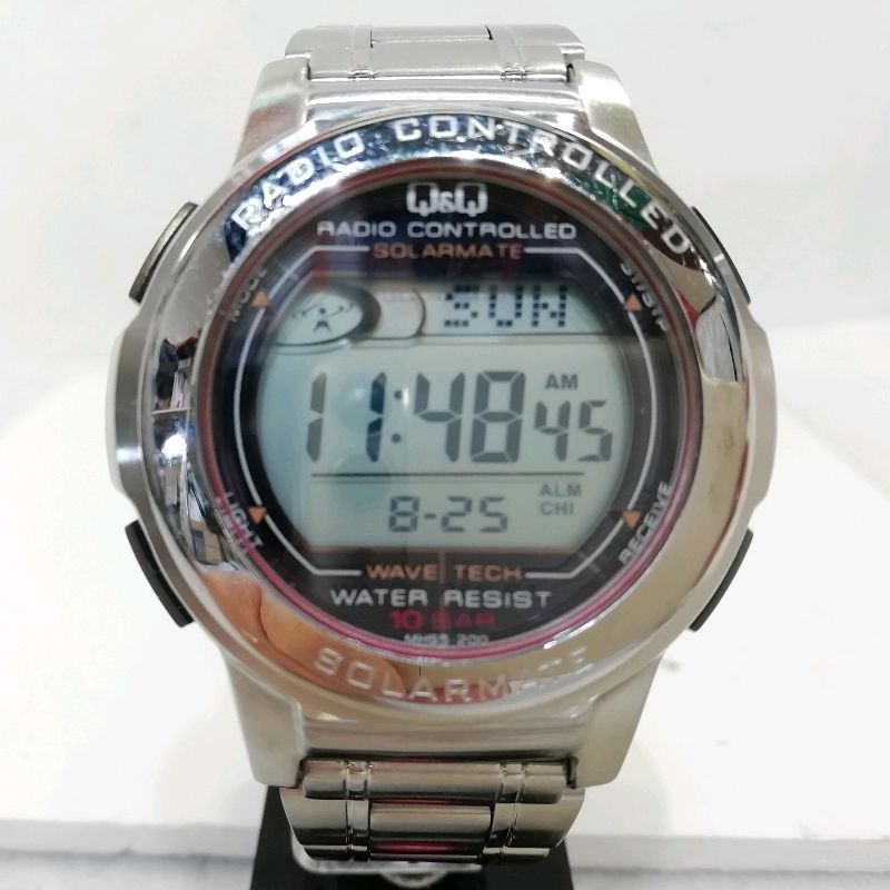腕時計男性 シチズン q q 電波 ソーラー 腕時計 q q 時計 デジタル メンズ CITIZEN シチズン Q Q 電波ソーラー腕時計 メンズ腕時計 デジタル DP62 稼働品 シチズン Q amp Q 腕時計 デジタル 電波 ソーラー 防水 日付 ウレタンベルト D01A-005VK メンズ ブルー ファッション