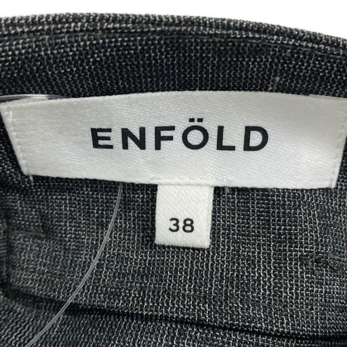 ENFOLD エンフォルド ロングスカート サイズ38 M レディース - 300AA331-1680 ダークグレー マキシ丈 変形デザイン SIROKUMA-CORPORATION_COM