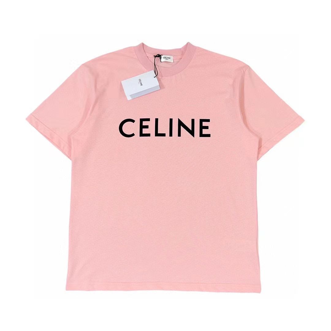 新品✨CELINE MENS LOGO T-SHIRT セリーヌ ロゴ コットン 半袖 ルーズ ...