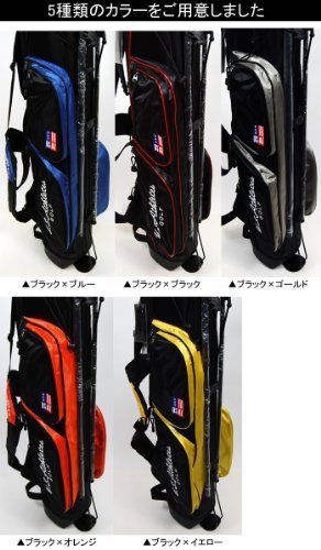 ブラック LEZAXレザックス U.S.Athlete 6.5型53cmキャディバッグ