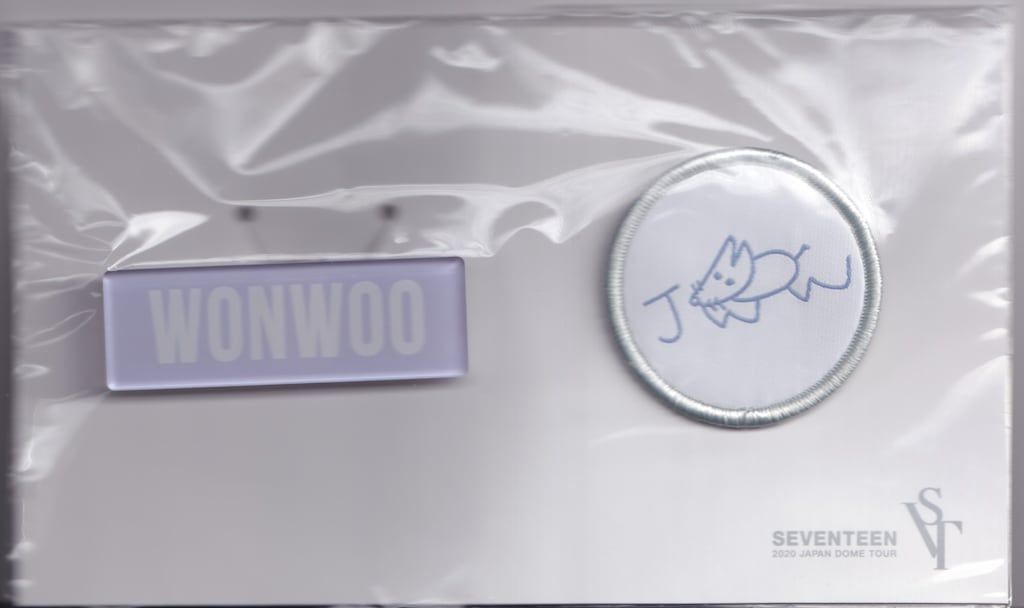 SEVENTEEN 2020JAPAN DOME TOUR SVT WONWOO ネーム&ワッペン
