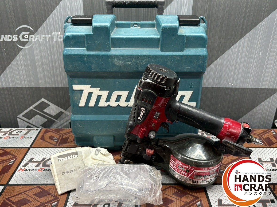 〇マキタ Makita AN531H 50mm高圧エア釘打 ケース付き ハンズクラフト佐賀