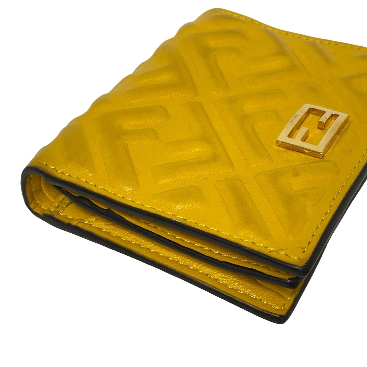 FENDI(フェンディ) 2つ折り財布 ズッカ柄 8M0420 ダークイエロー
