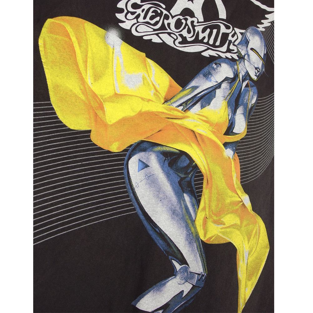 185 AEROSMITH エアロスミス Tシャツ 美品 USA製 ブラック Lサイズ