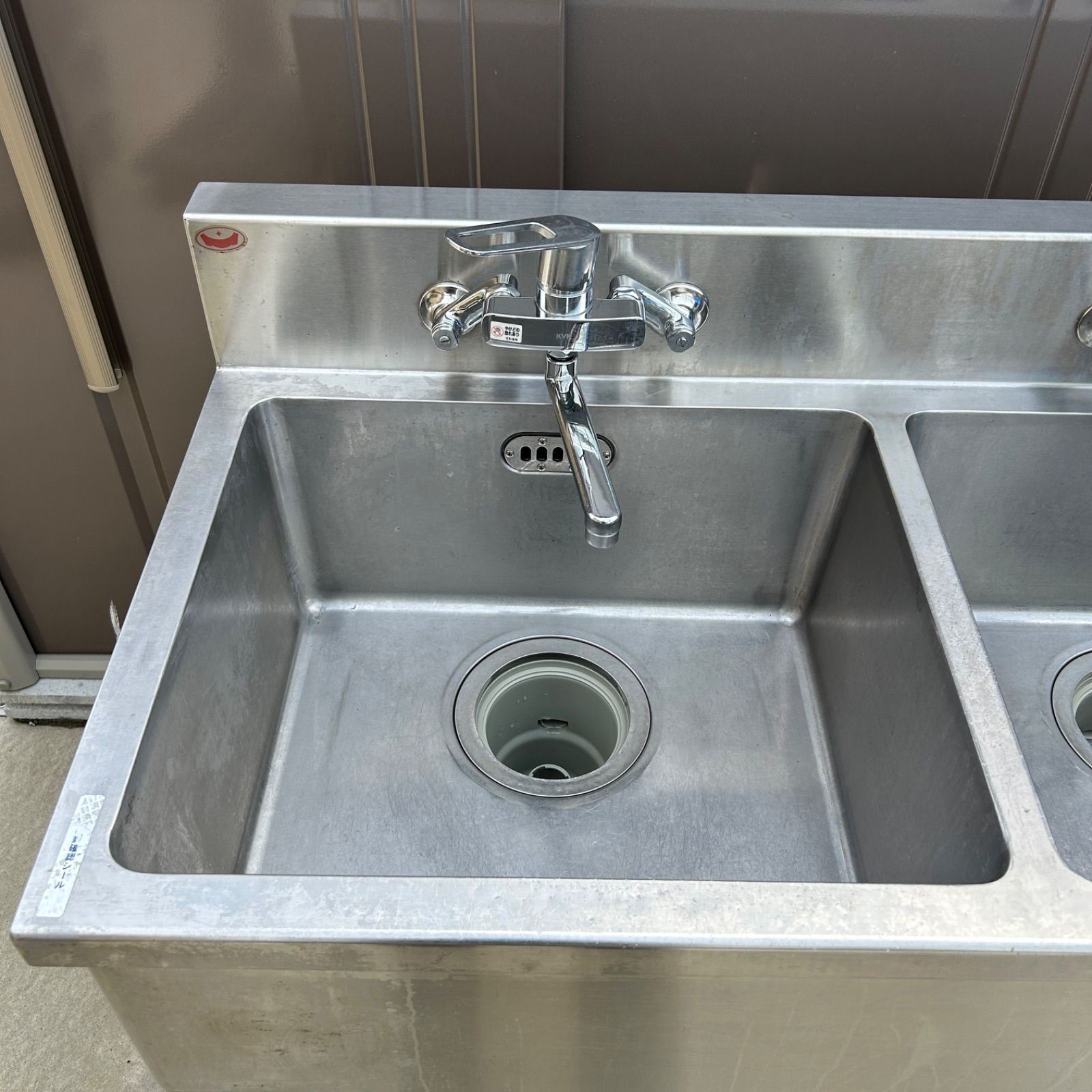 即日発送】maruzen マルゼン 業務用 ステンレス 二槽シンク BS2-126