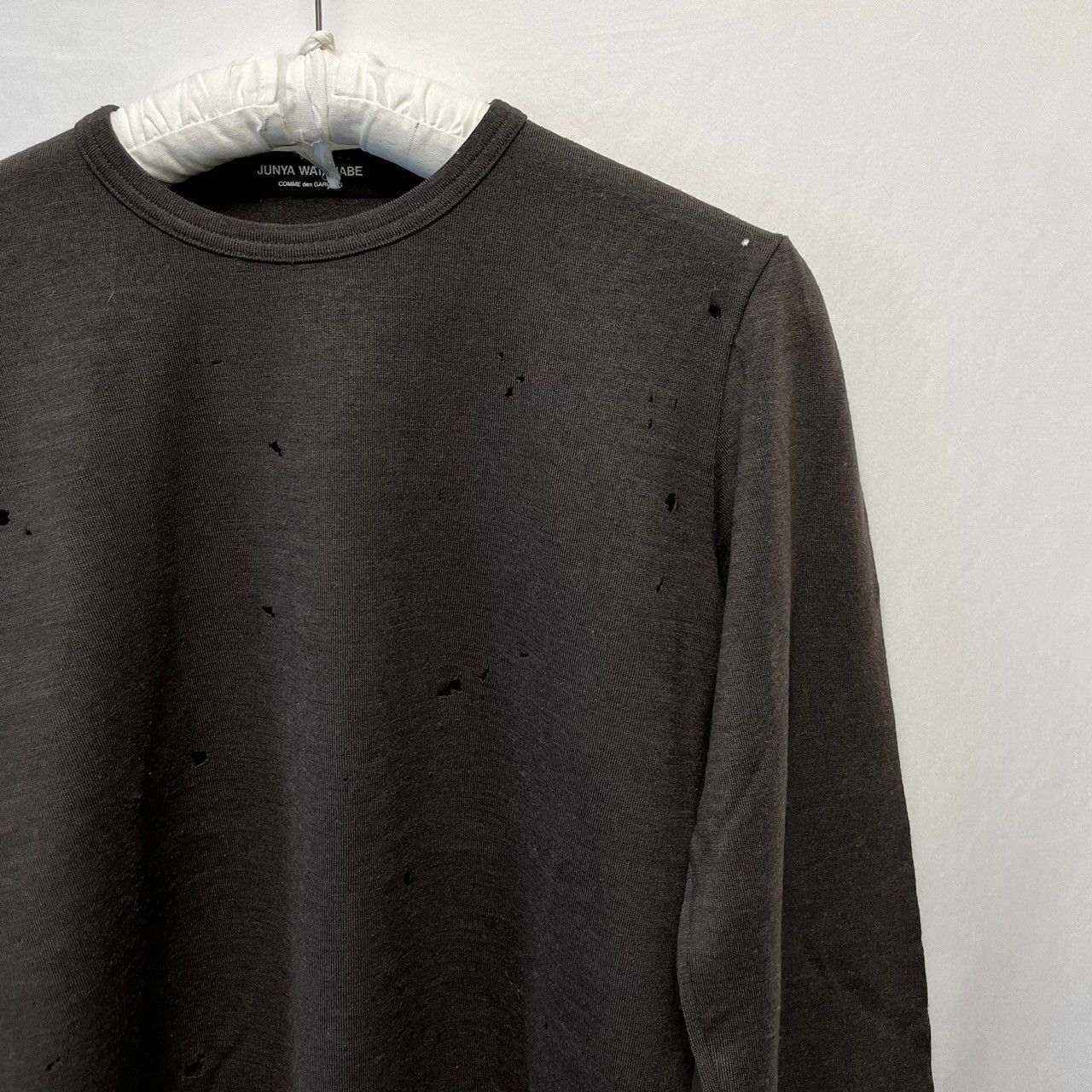 JUNYA WATANABE ジュンヤワタナベ 02AW ダメージ加工ウールロング 