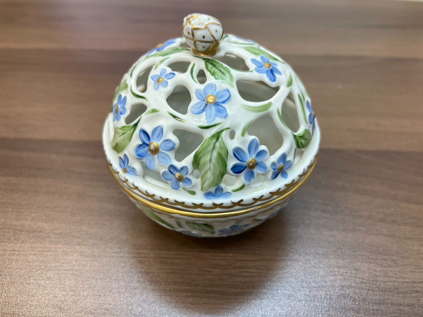 HEREND ヘレンド風 ファンタジー風 香炉 小物入れ ボンボ