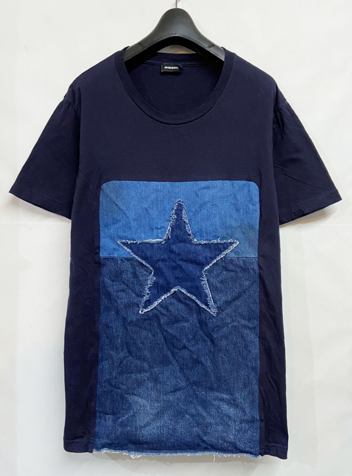 DIESEL ディーゼル スターデニムパッチTシャツ
