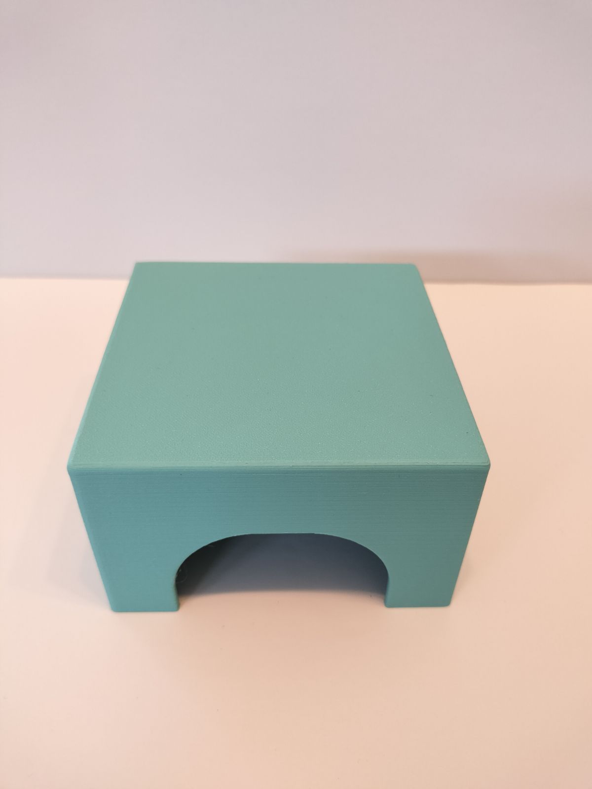 爬虫類　角型シェルター　3 個数限定】【3Dプリント／爬虫類シェルター】四角型／ターコイズ