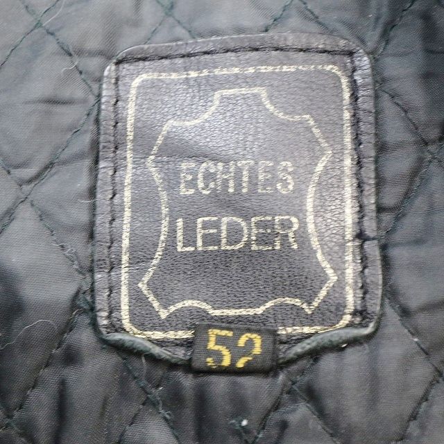 80s ECHTES LEDER 中綿 レザー ライダースジャケット バイク