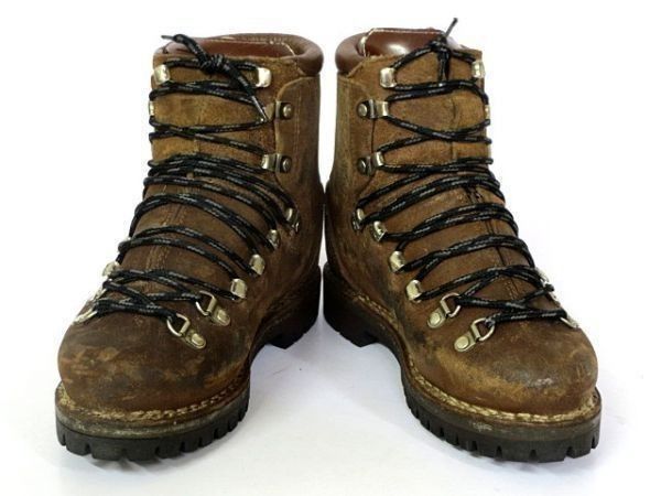 トレッキングシューズ23.5-24.5茶|オールレザー|重登山◆ H<sale>