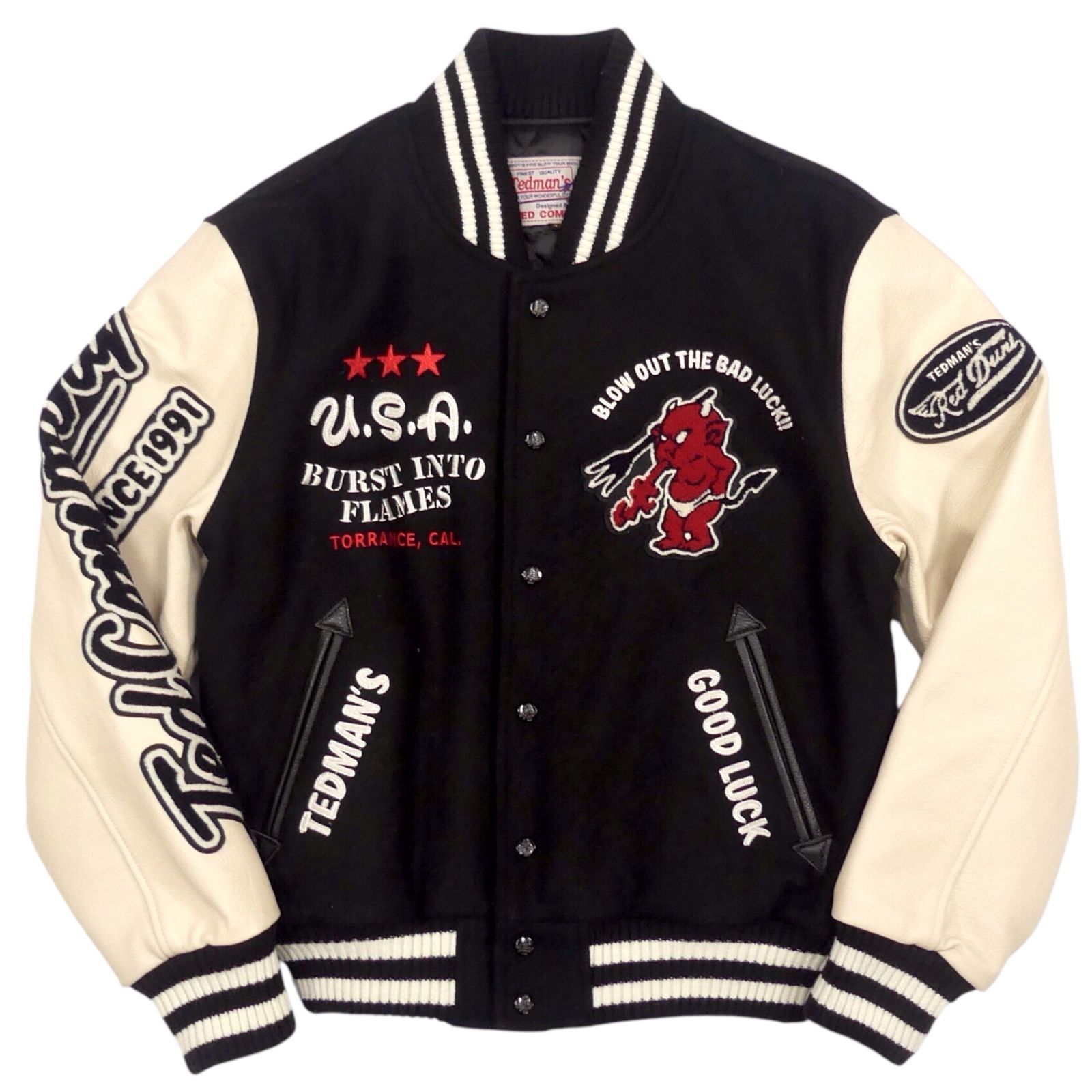 限定 Ted manテッドマン スタジャン 古着 レザー XL リミテッド
