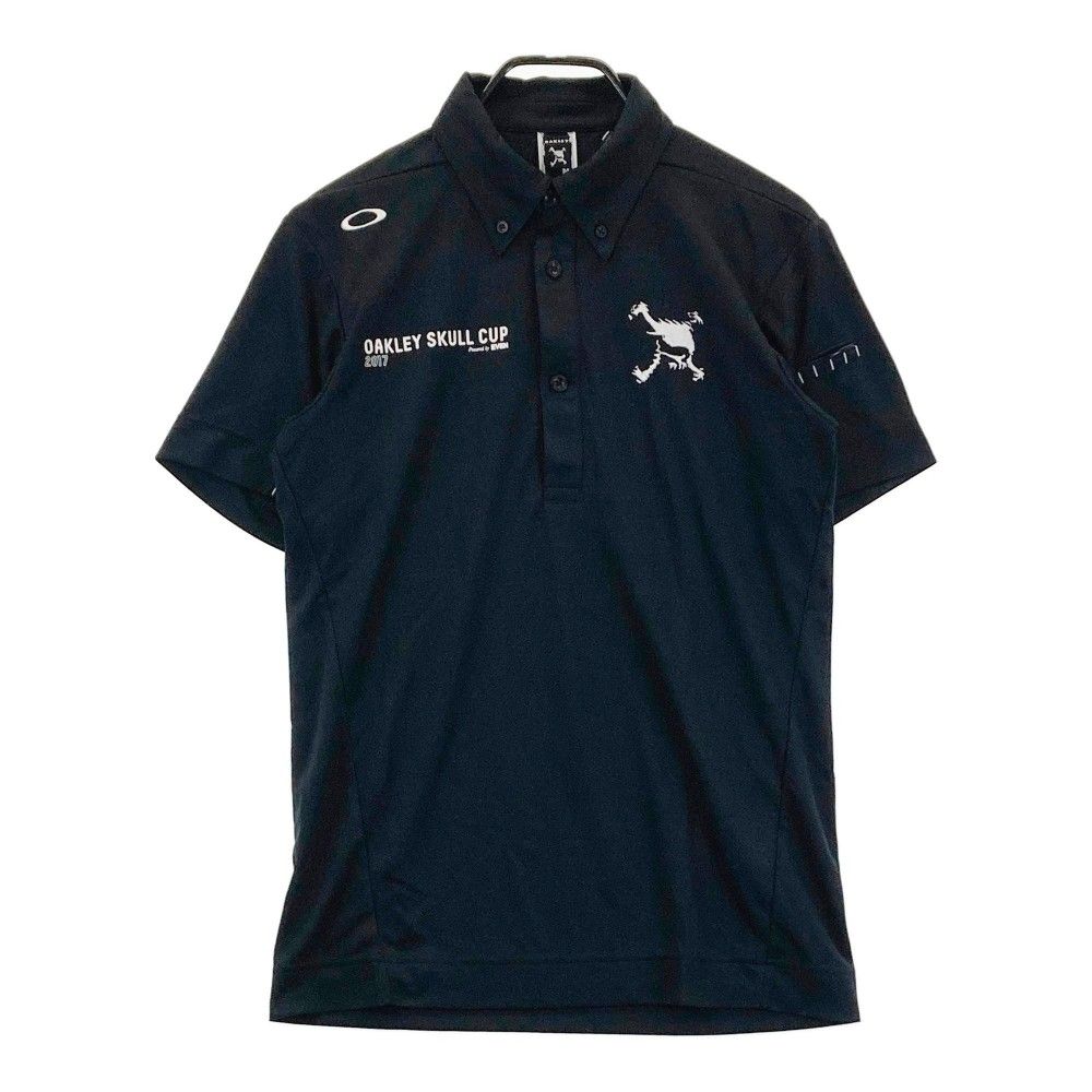 OAKLEY オークリー 半袖ポロシャツ スカル ブラック系 L [240101340291