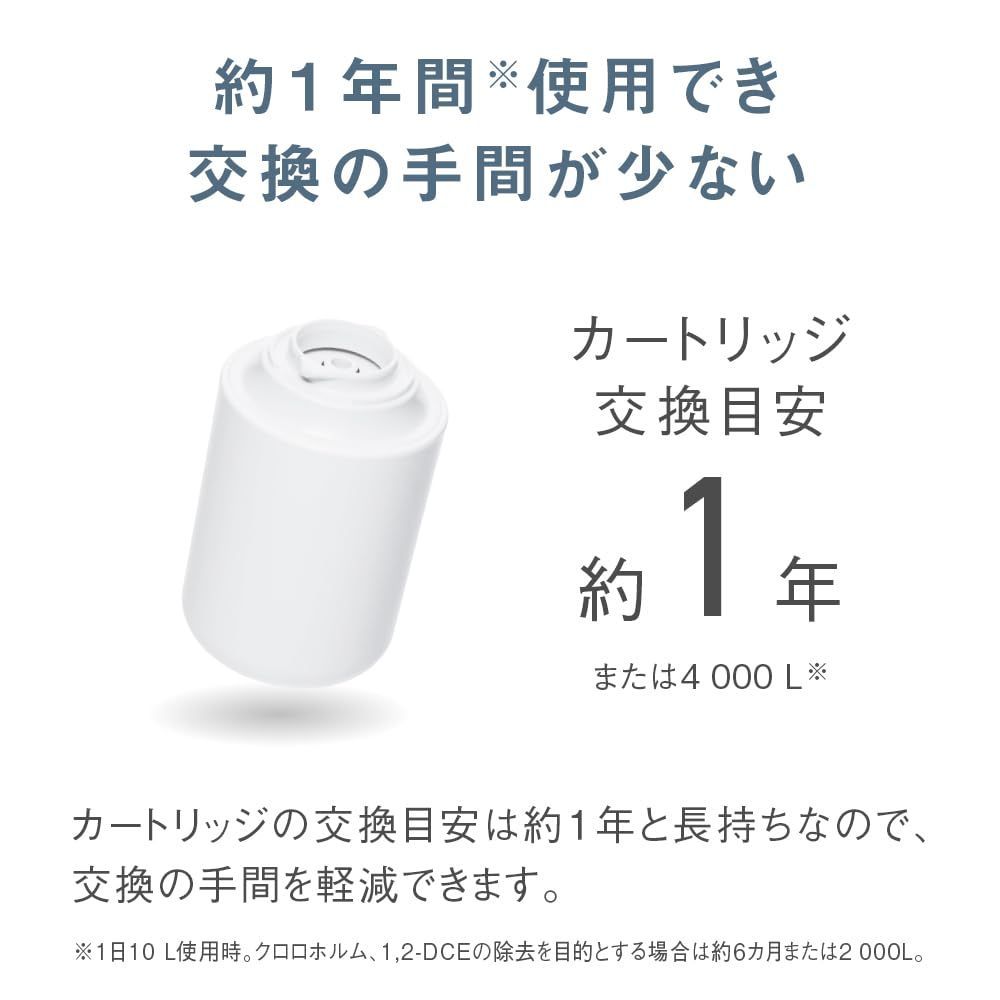 【未使用】Panasonic 浄水器 TK-CJ14-W（ホワイト）PFAS除去 パナソニック 浄水器 除去対象19物質 液晶 TK-CJ14-W ホワイト
