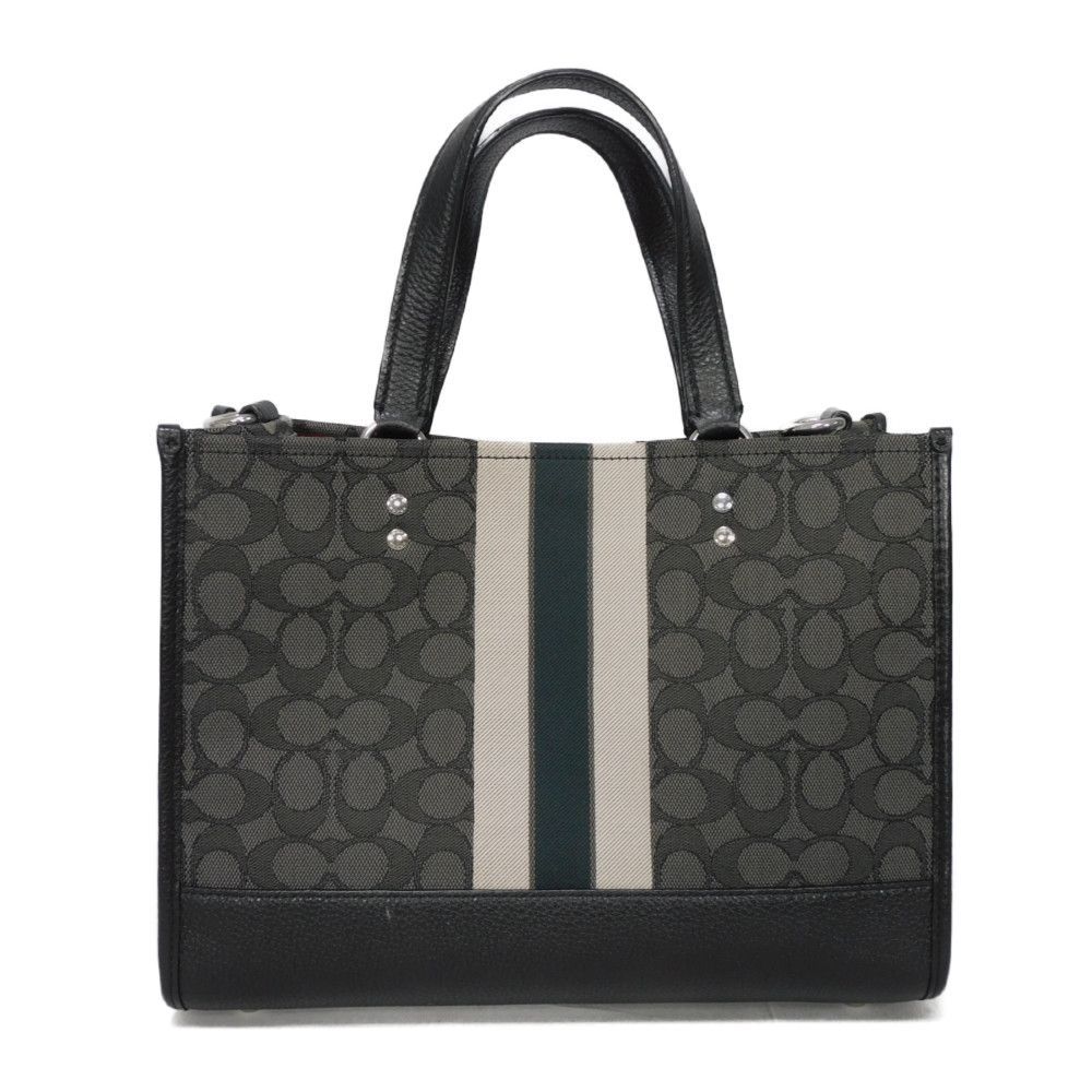COACH コーチ デンプシー キャリーオール ロゴパッチ ストライプ