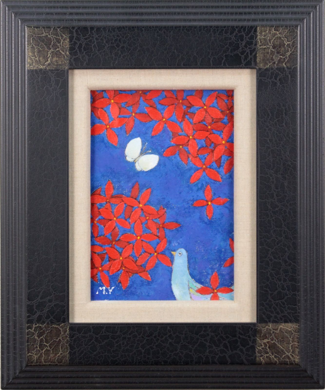 人気ブランドバ40代 吉井光子 油絵・油彩画『誘われて』【真作保証】 絵画 - 北海道 絵画+タペストリー