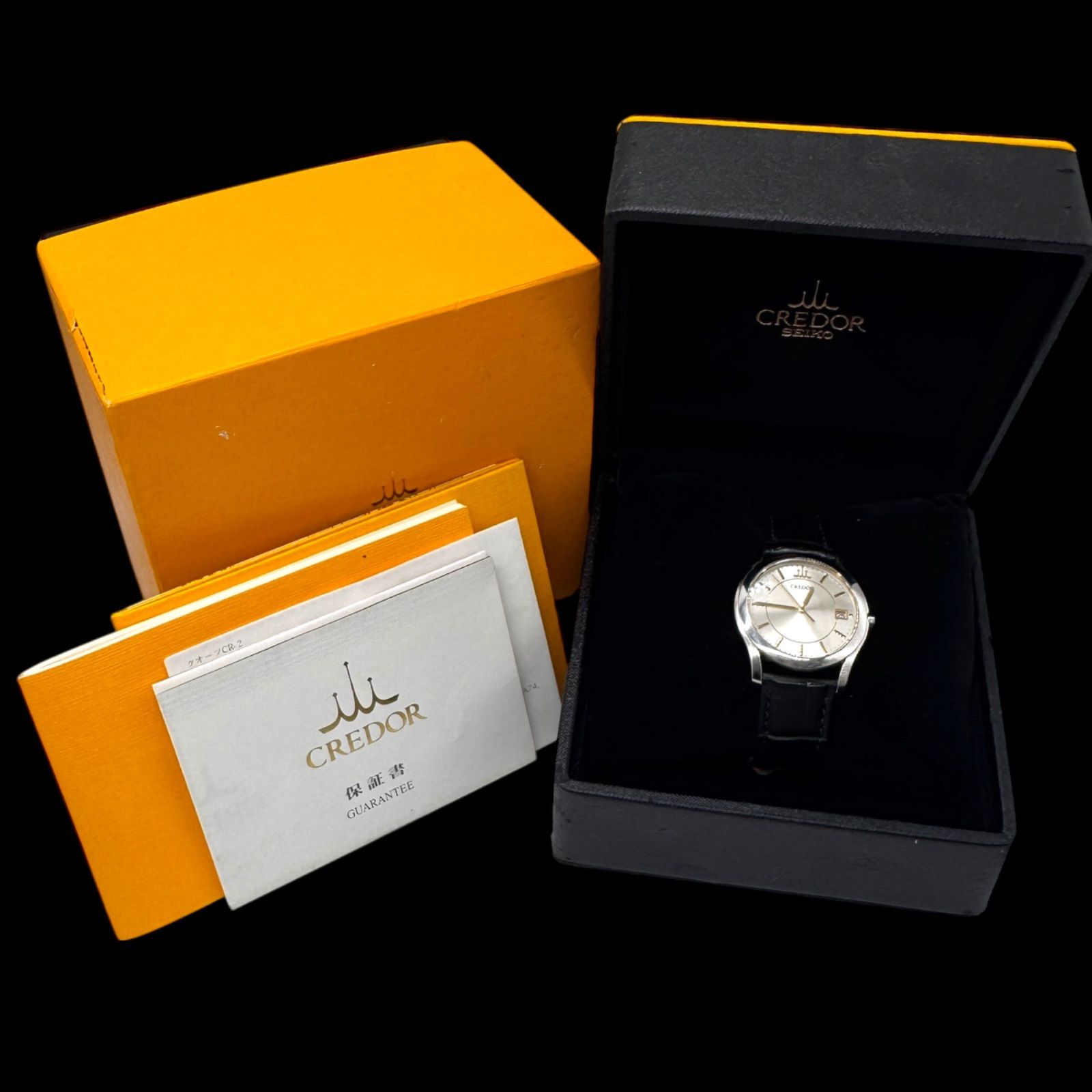 新品電池稼働 美品 SEIKO セイコー CREDOR クレドール メンズ