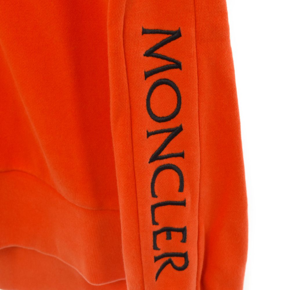【大人気!】MONCLER☆オレンジスウェットシャツ MONCLER (モンクレール) MAGLIA GIROCOLLO ロゴプリント