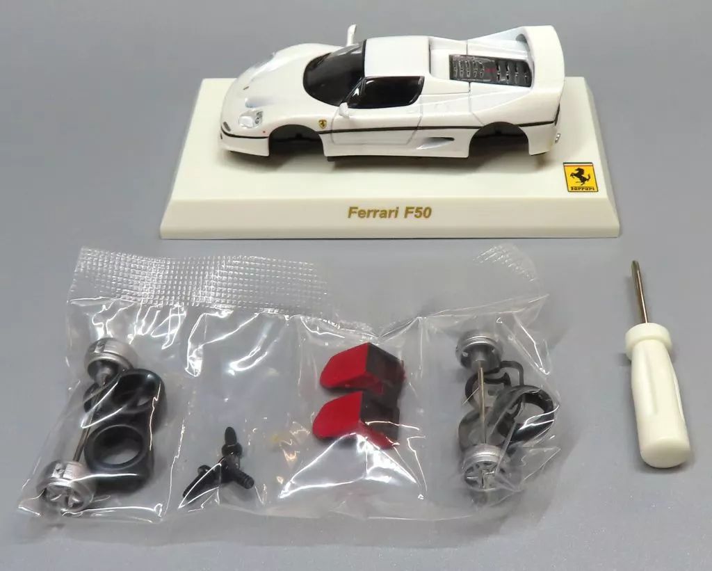 中古】ミニカー [単品] 1/64 FERRARI F50(ホワイト) 「フェラーリ