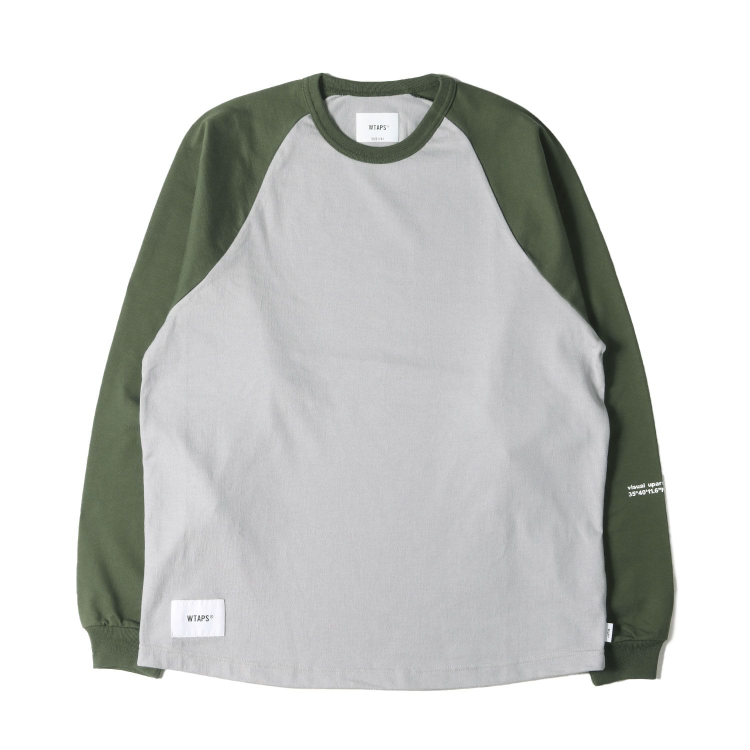22AW WTAPS ラグランカットソー 新品同様 WTAPS ダブルタップス Tシャツ サイズ:S 22AW ヘビーウェイト