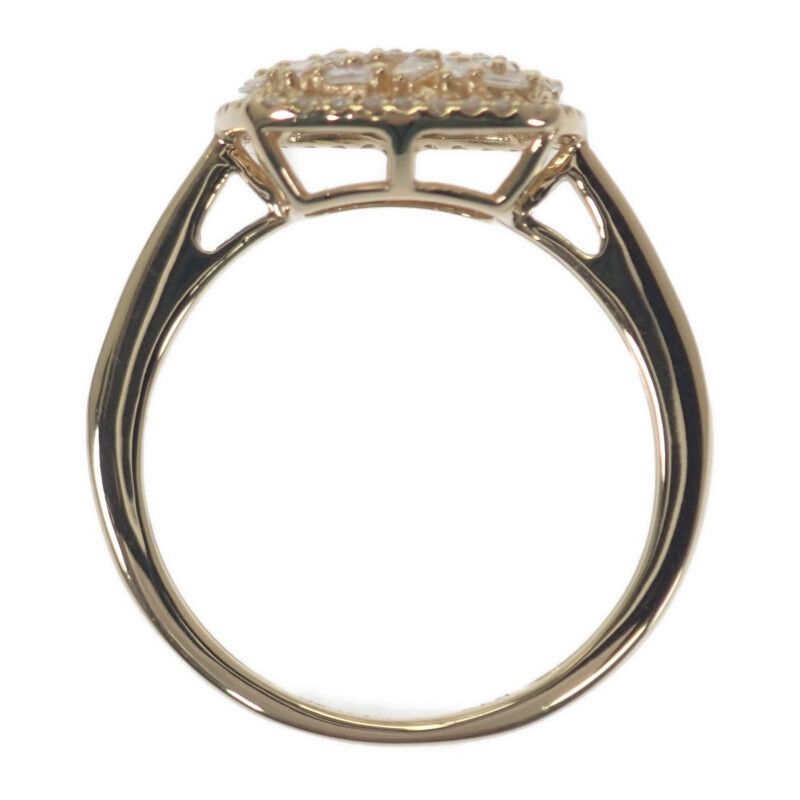 K18 D デザインジュエリー テーパーカットダイヤモンド リング 指輪 18  