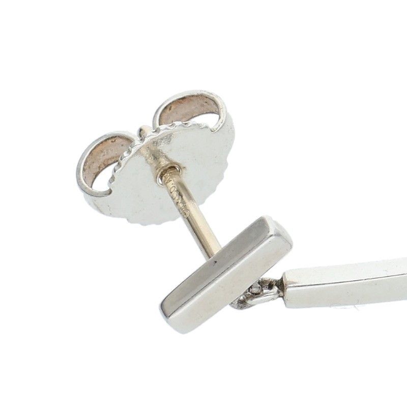 ティファニーT バーピアス K18 WG ホワイトゴールド 18金