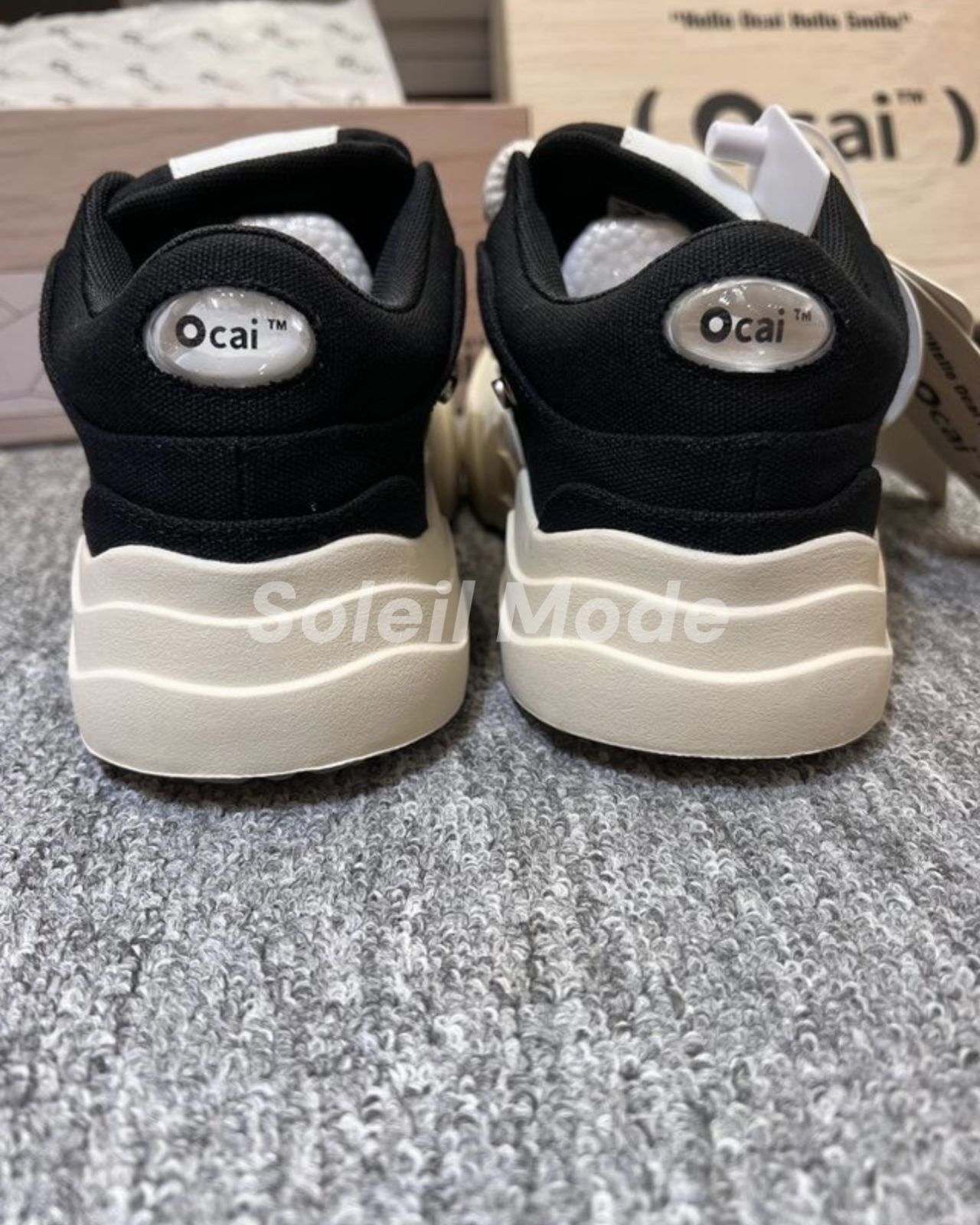 OLD ORDER OCAI SMILE CANVAS オカイ ブラック スニーカー ユニ