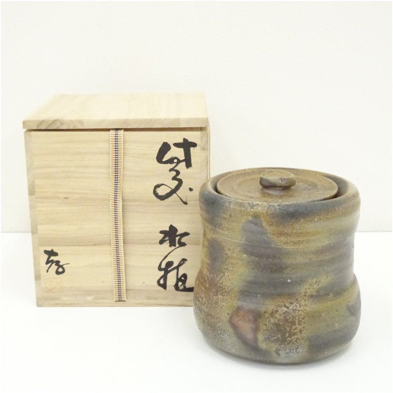 茶道具 水指（水差・みずさし） 水指 色絵 阿蘭陀 オランダ形 御室窯