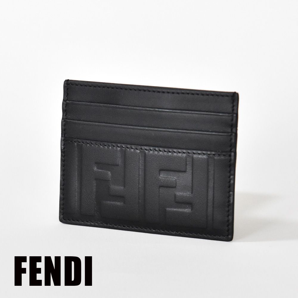 フェンディ カードケース パスケース 名刺入れ FFロゴ ブラック FENDI