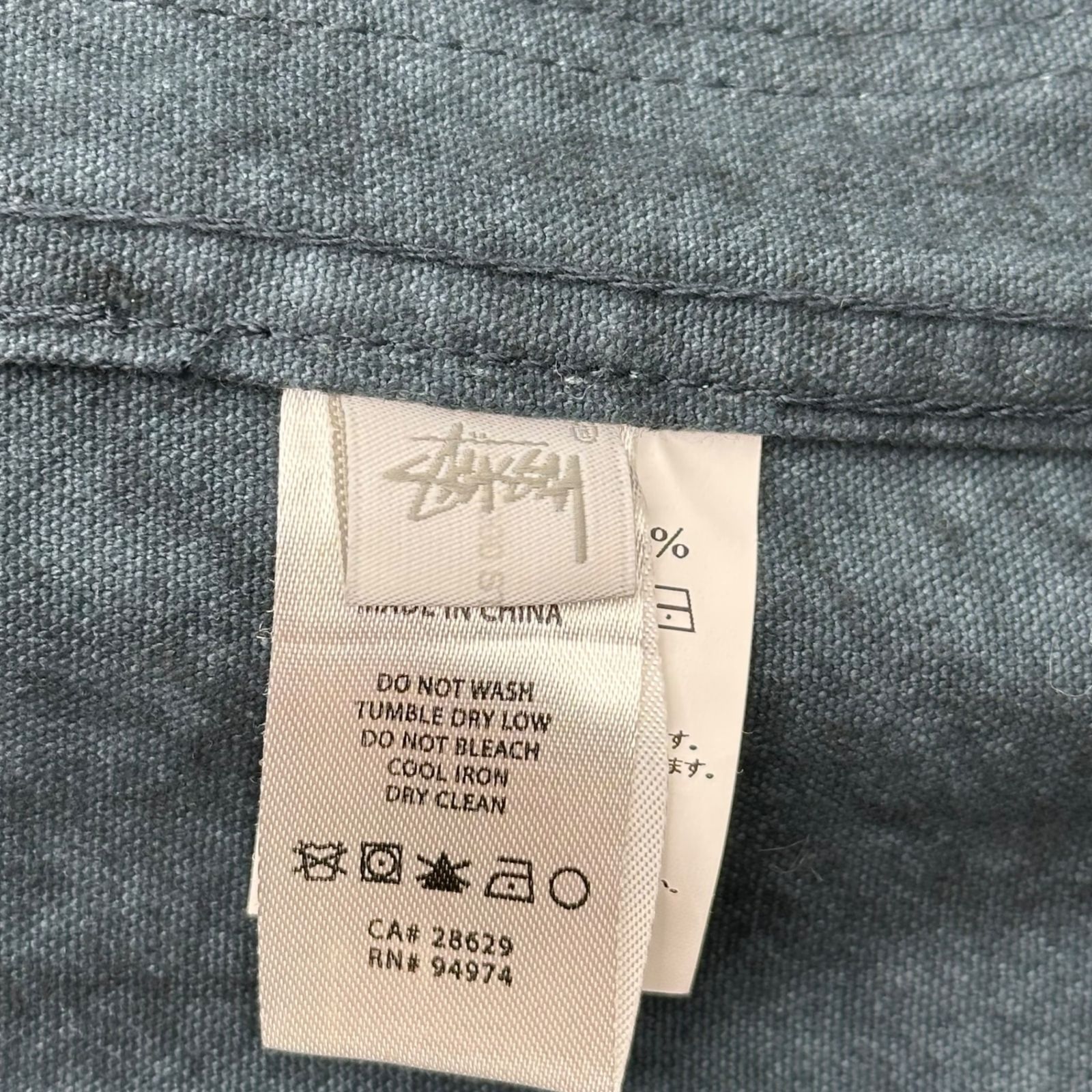 STUSSY(ステューシー) CANVAS DOUBLE BREASTED JACKET キャンバス 